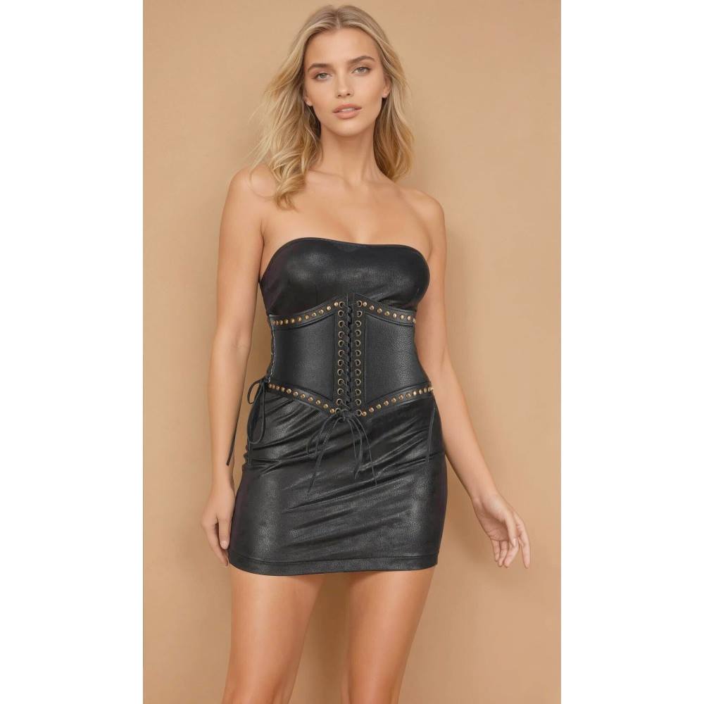 Attitude Corsets - Esperanza Corset Inspired Corset Belt - Black Product image